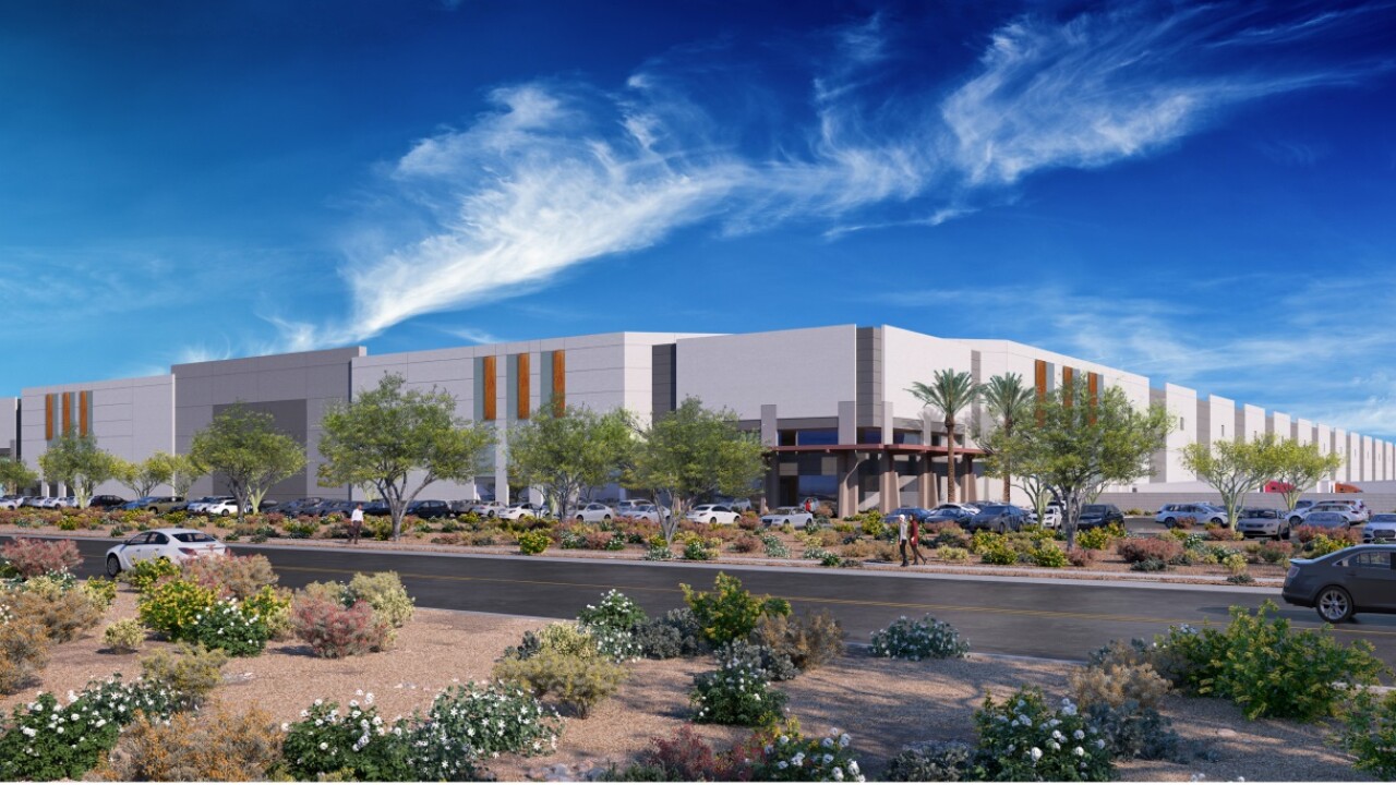 Large building in an industrial park